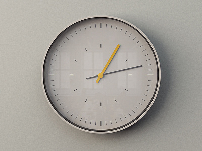 Tick 3d c4d clock dieter rams