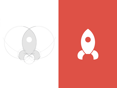 Logo creation draft draw flat flatdesign logo rocket space spaceship