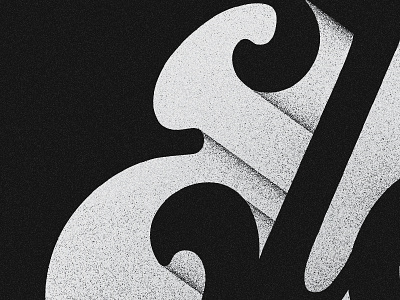 Extrude airbrush extrude grain lettering script texture type