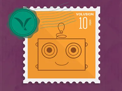 robostamp! happy robot stamp