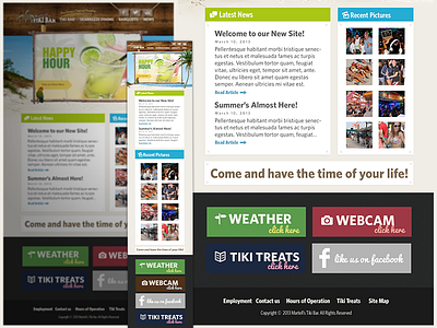 Responsive Website for Martell's Tiki Bar design development enhancement graphic ios iphone layout photoshop progressive responsive theme ui webdesign website wordpress