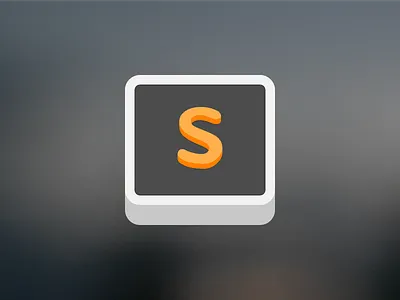 Sublime Text alternate app application code editor flat free ico icon sublime text svg vector