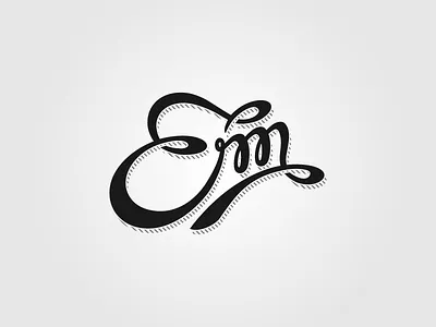 Em branding custom em font logo typo