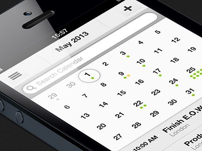 Calendar preview app calendar ios preview ui user