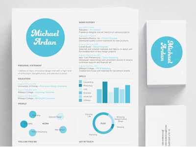 Personal Branding Project branding business card cv identity logo print resume