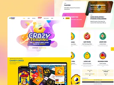 Crazy Trading – Interactive Game Platform ai powered blockchain competitive gameplay crypto game data visualization digital assets financial gamification fintech innovation game design game play market insights nft gaming trading trading simulation ui design ux design ux ui uxui web3 gaming web3 integration