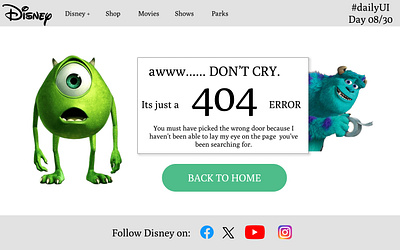 Daily UI 08 - 404 page app design graphic design illustration logo ui vector website