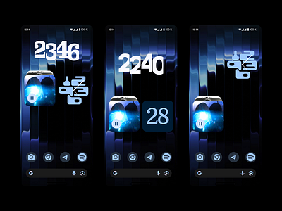 Material You Widgets android blue clean glass homescreen material material you music player smooth ui widgets