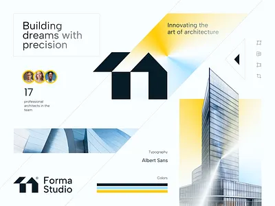 Forma Studio Visual Identity 🏙 adobe illustrator architecture architecture logo branding building building logo graphic design logo design marketing ui visual identity