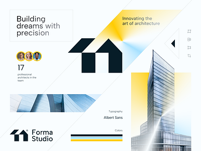 Forma Studio Visual Identity 🏙 adobe illustrator architecture architecture logo branding building building logo graphic design logo design marketing ui visual identity