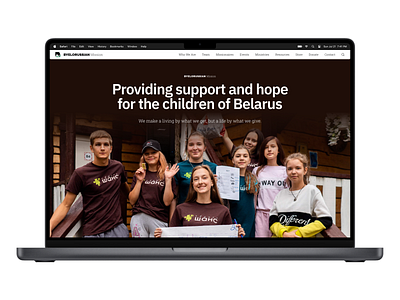 Nonprofit landing page children church church website community help helping helping kids kids landing landing page landing web ministry ministry website nonprofit orphans support webdesign webpage website website design