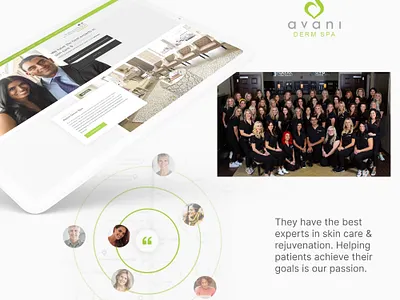 Avani Derm Spa Website Design adobe xd design graphic design redesign ui web design