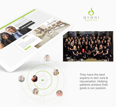 Avani Derm Spa Website Design adobe xd design graphic design redesign ui web design