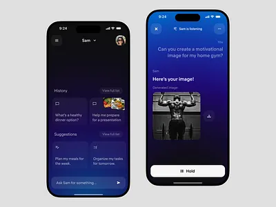 AI Assistant - Persona concept ai assistant chatgpt design interface ui ux