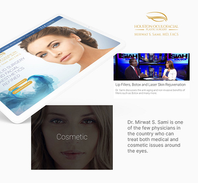 Houston Oculofacial Website Design adobe xd design ui ux web website design