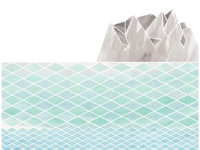 misty mountain top geometric geometry landscape mountains texture water watercolor