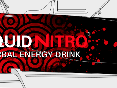 Liquid Nitro Boat Wrap Concept boat design graphics pattern red wrap