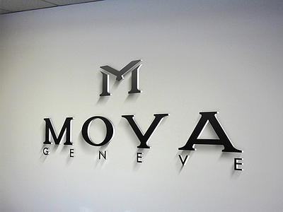 MOYA 3d brand display eagle m moya wall watch