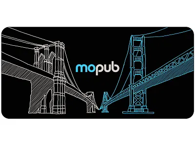 Mopub iPhone Case – Two Bridges design illustration iphone line drawing new york san francisco