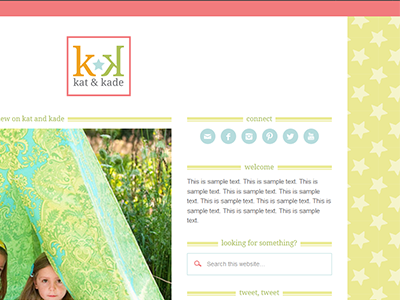 Custom Wordpress Design blogger blogging genesis kids web design wordpress