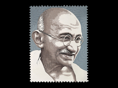 mahatma gandhi art digital drawing illustration illustrator movies music painting pastels portrait poster print quote retro wallpaper