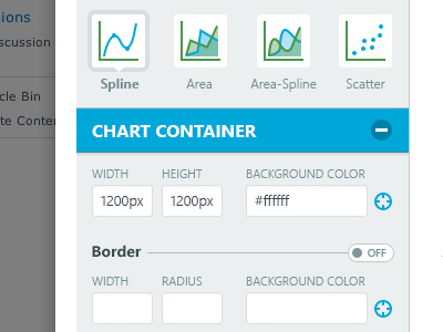 Chart Editor accordion chart graph input toggle ui