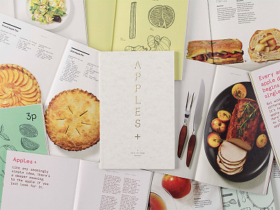 Apples + Cookbook book design casey martin color cookbook food leo burnett typography