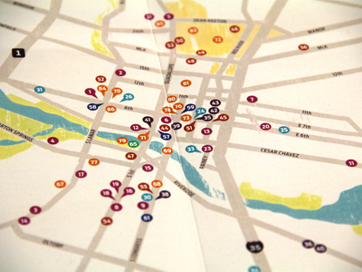 Austin5 illustration map photography typography