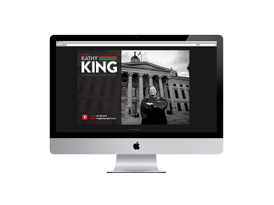 Kathy King Website Holding Page branding holding page judge kathy king website