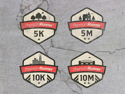 PhantomRunner Badges badge city emblems icon ranks running