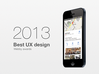 Best Ux best ux google google maps ios iphone maps prize ux webby webby awards winner