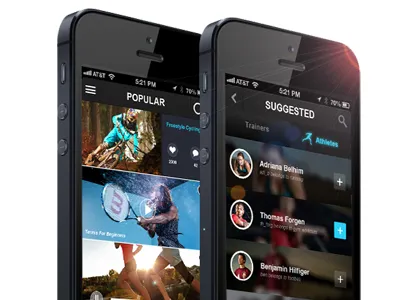 Belong Sports App app design athletes ios design iphone iphone app photoshop social app sports app ui ux design