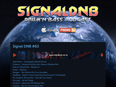 Signal DNB Podcast icon icons layout menu player side signal social status ui website