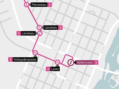 Joensuu Bus Route Map bus city finland illustration joensuu map public public transportation route street town transportation