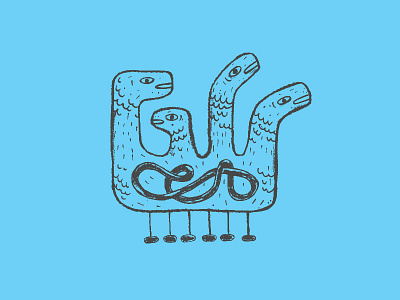 Hydra Illustration conte hydra illustration sketch
