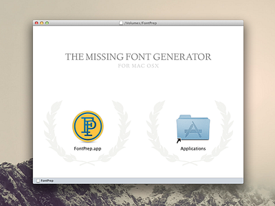 FontPrep Installation app dmg fontprep