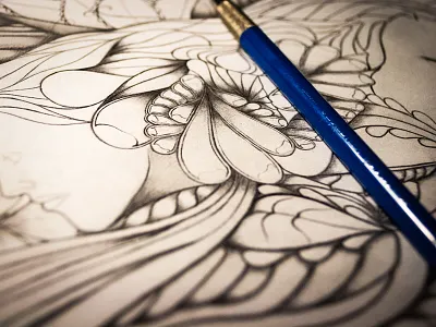 Organic World illustration nature organic pencil sketchbook