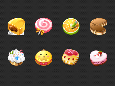 Candy icon cake candy kids study