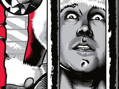 Christmas Vacation (Alternate Ending) chevy chase christmas vacation poster art screen print