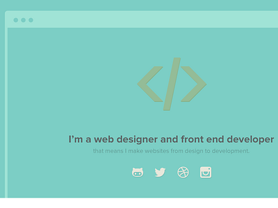 Exploring No. 1 flat personal web design website