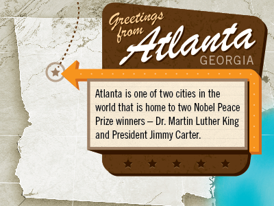 Vintage Sign atlanta fun fact georgia map marquee sign vintage sign