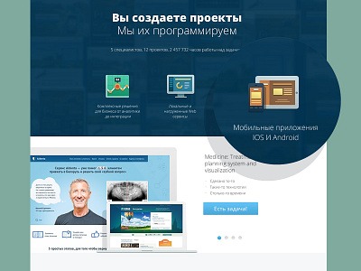 enlite.by flat icons indestudio ipad iphone landing site web