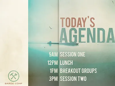 Agenda Slide agenda barge presentation slide