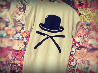 Alpha Bhoys alpha bhoys alphabhoys bowler hat cut throat fashion razor streetwear t shirt