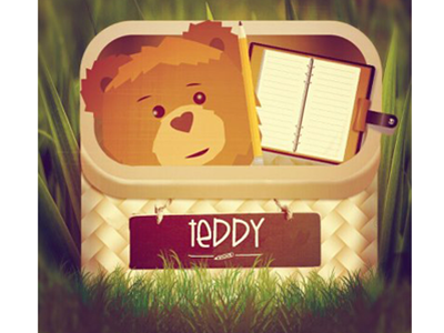 My Teddy App Design application basket chalkboard teddy