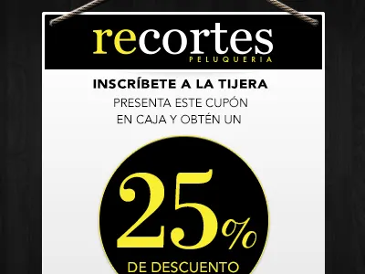 Coupon Recortes digital art direction psd