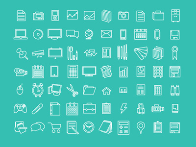 Icons Office & Work: Free clean concepts degner flat free icon set icons illustration illustrator line microsoft ms office simple timdegner vector windows