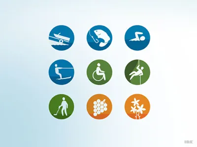 Loddon Trails Icons boating disability fishing icons loddon shire metal detecting rock climbing swiming trails waterskiing wild flowers winery