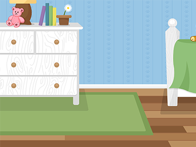 Bedroom scene background bedroom dresser hardwood illustration