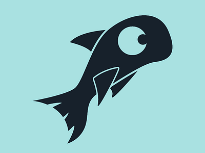 Marvin cute fish flat design